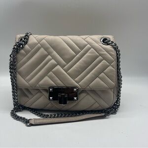 MICHAEL KORS Peyton Vegan Leather Shoulder Bag Flap Satchel‎
